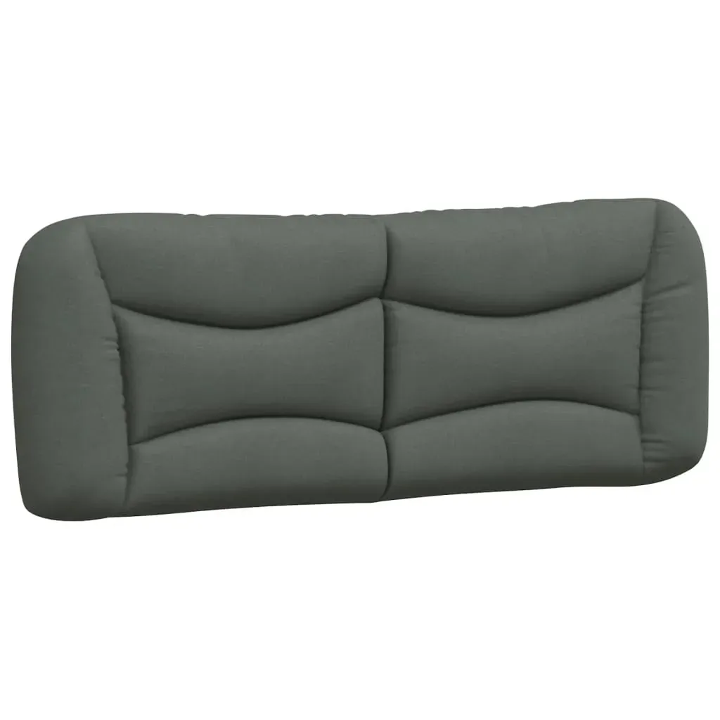 Headboard Cushion "Hvar" Dark Grey 137 cm Double Fabric Price