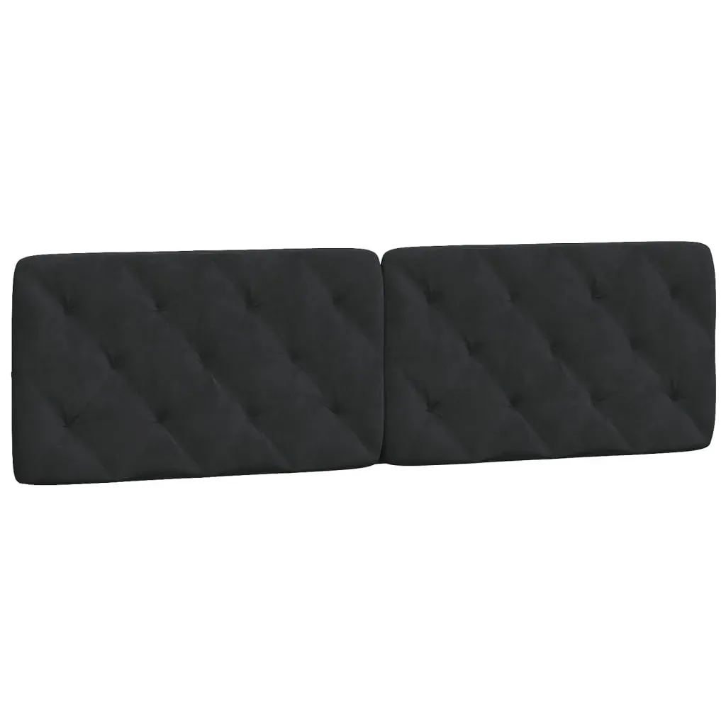 Headboard Cushion Black 180 cm Velvet Price