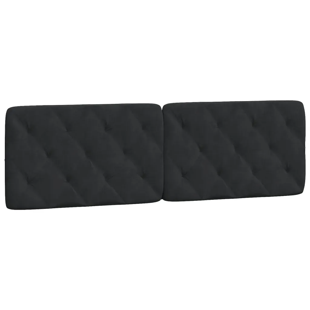 Headboard Cushion Black 153 cm Velvet Price