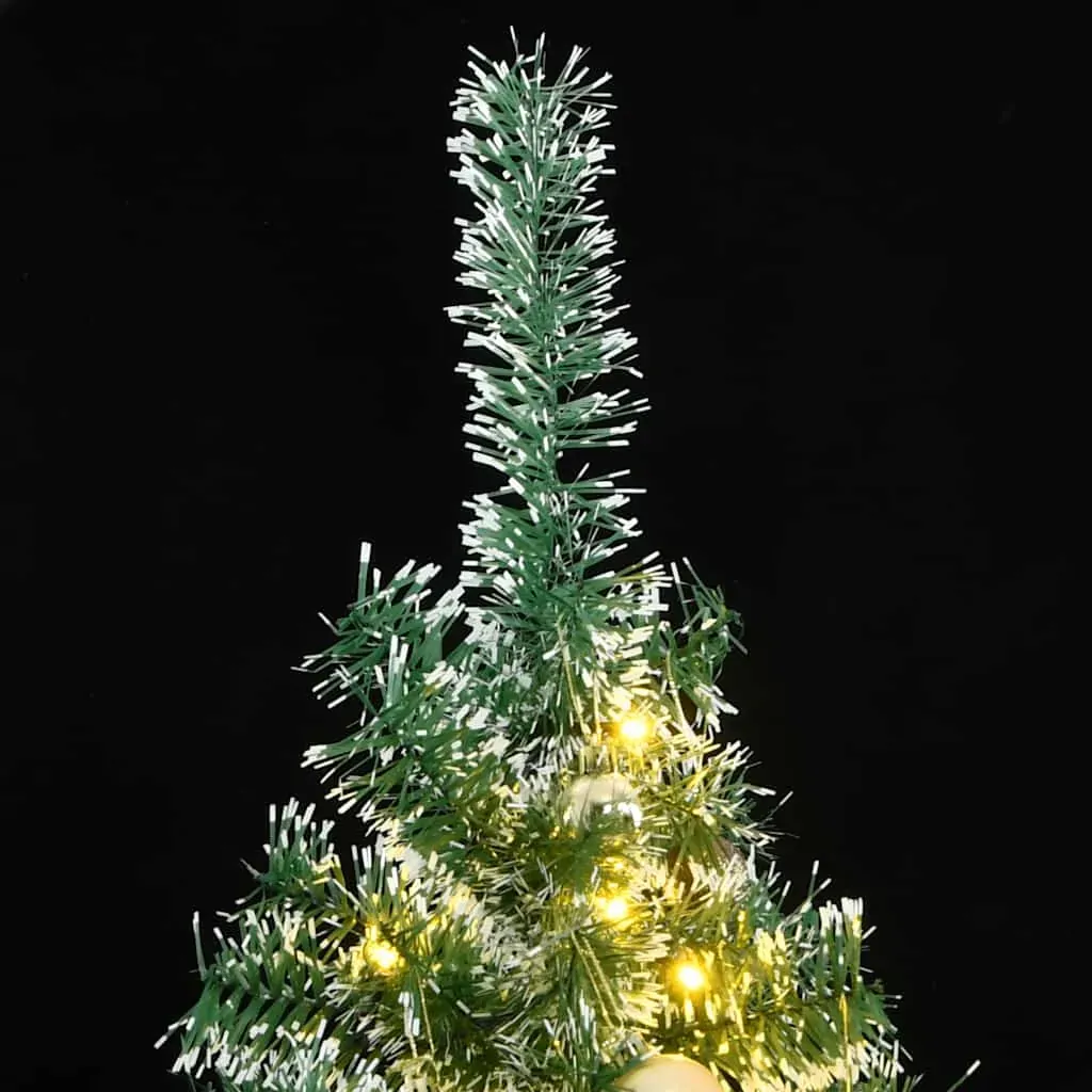 Artificial Christmas Tree with 300 LEDs&Ball Set&Flocked Snow 210 cm Price