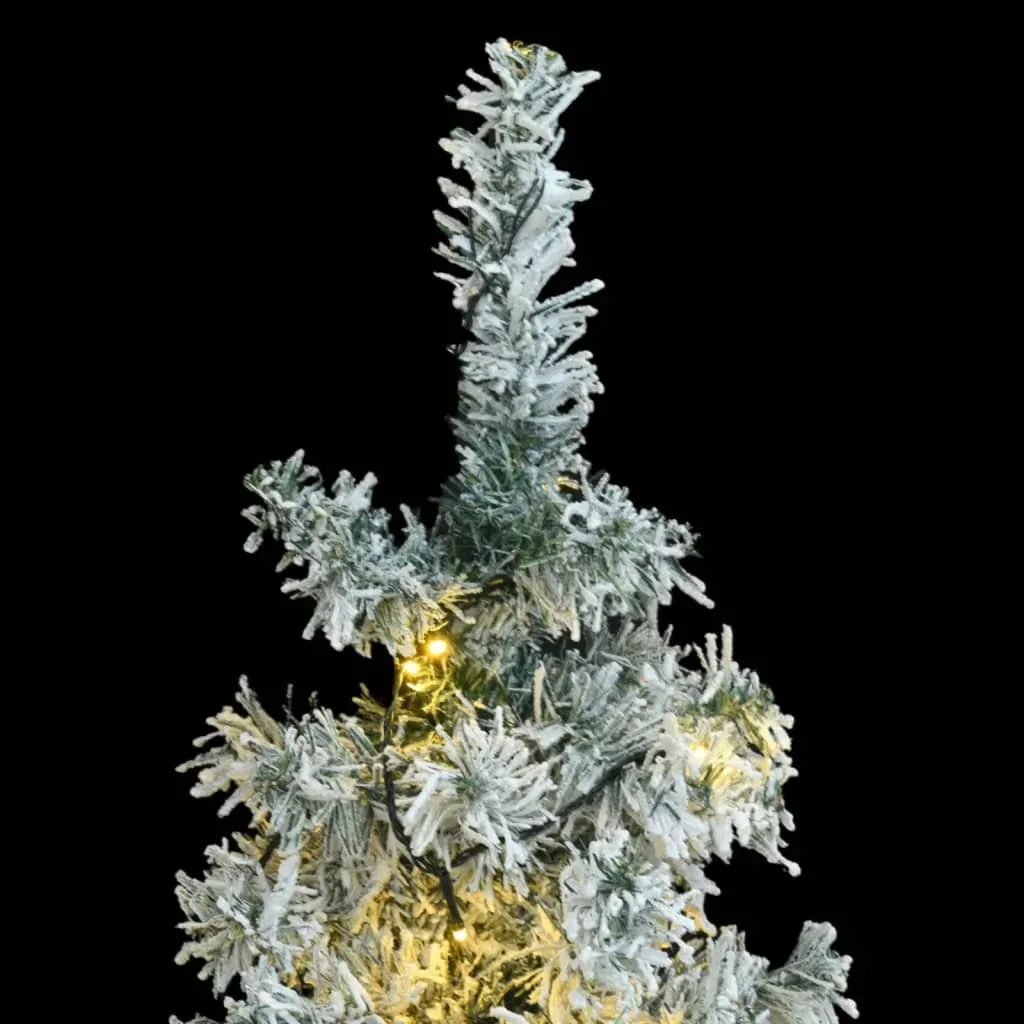 Slim Christmas Tree 300 LEDs & Flocked Snow 270 cm Price