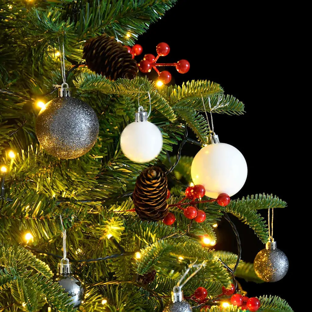 Artificial Hinged Christmas Tree with 300 LEDs & Ball Set 180 cm Price
