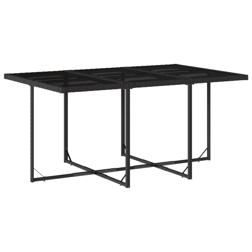 11 Piece Garden Dining Set with Cushions Black Poly Rattan Price