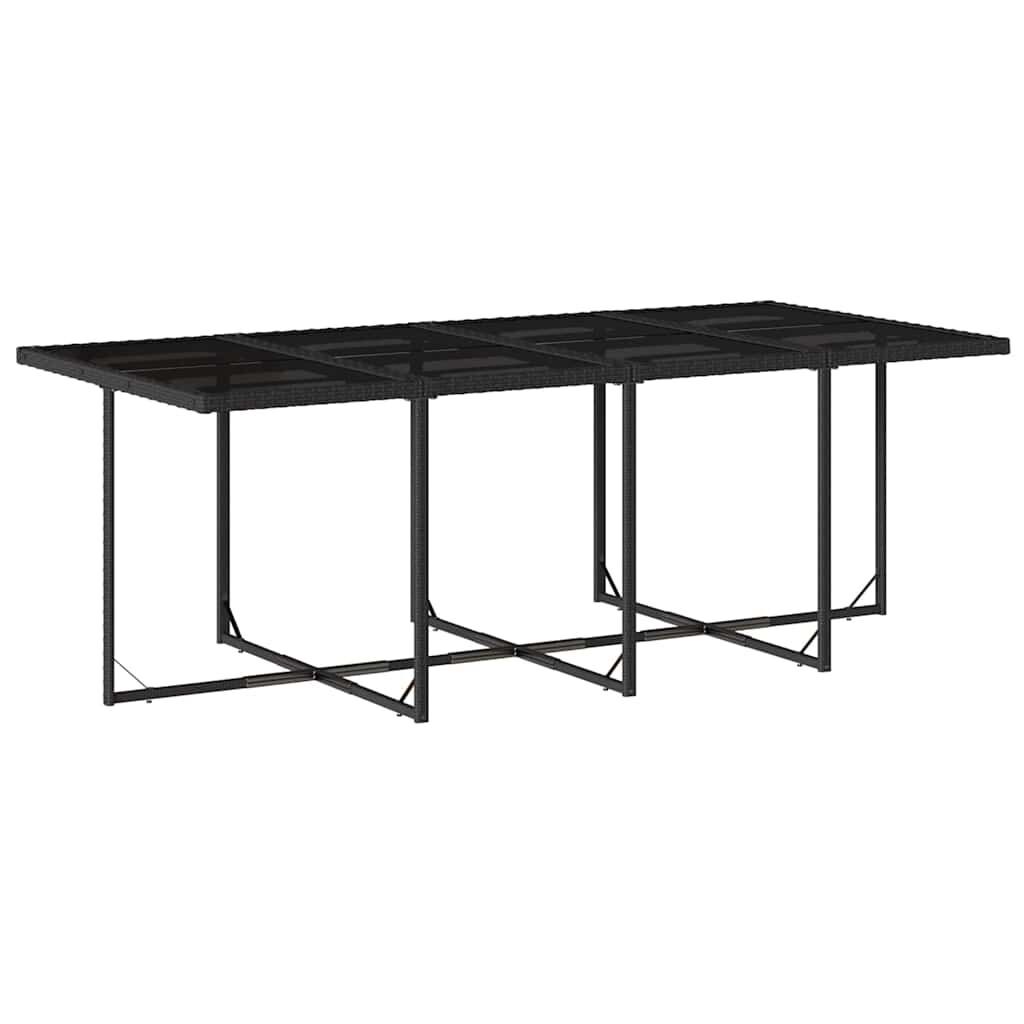 13 Piece Garden Dining Set with Cushions Black Poly Rattan Price