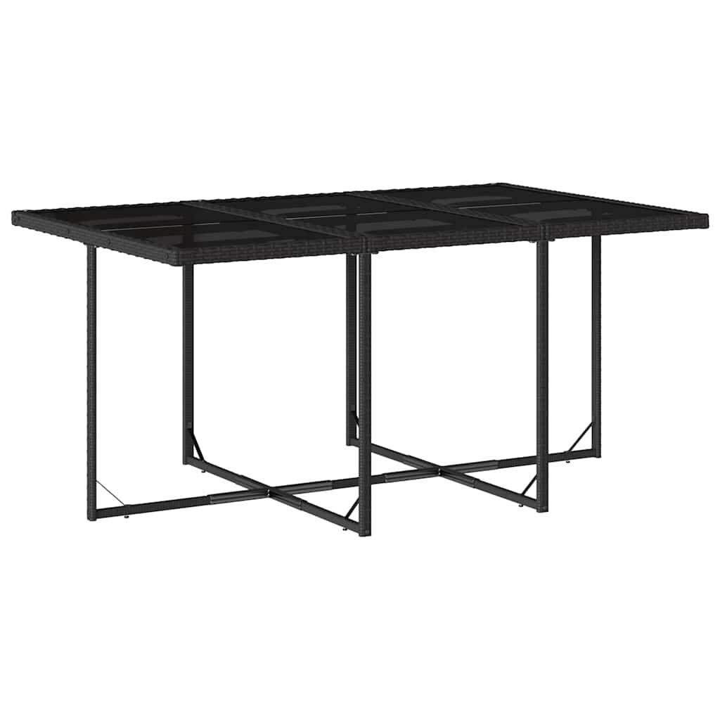 11 Piece Garden Dining Set with Cushions Black Poly Rattan Price