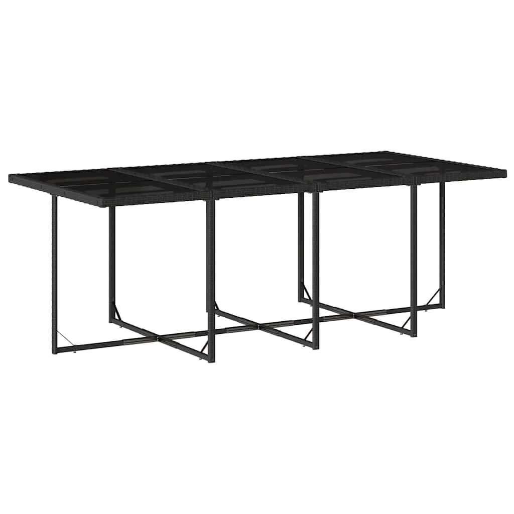 13 Piece Garden Dining Set with Cushions Black Poly Rattan Price