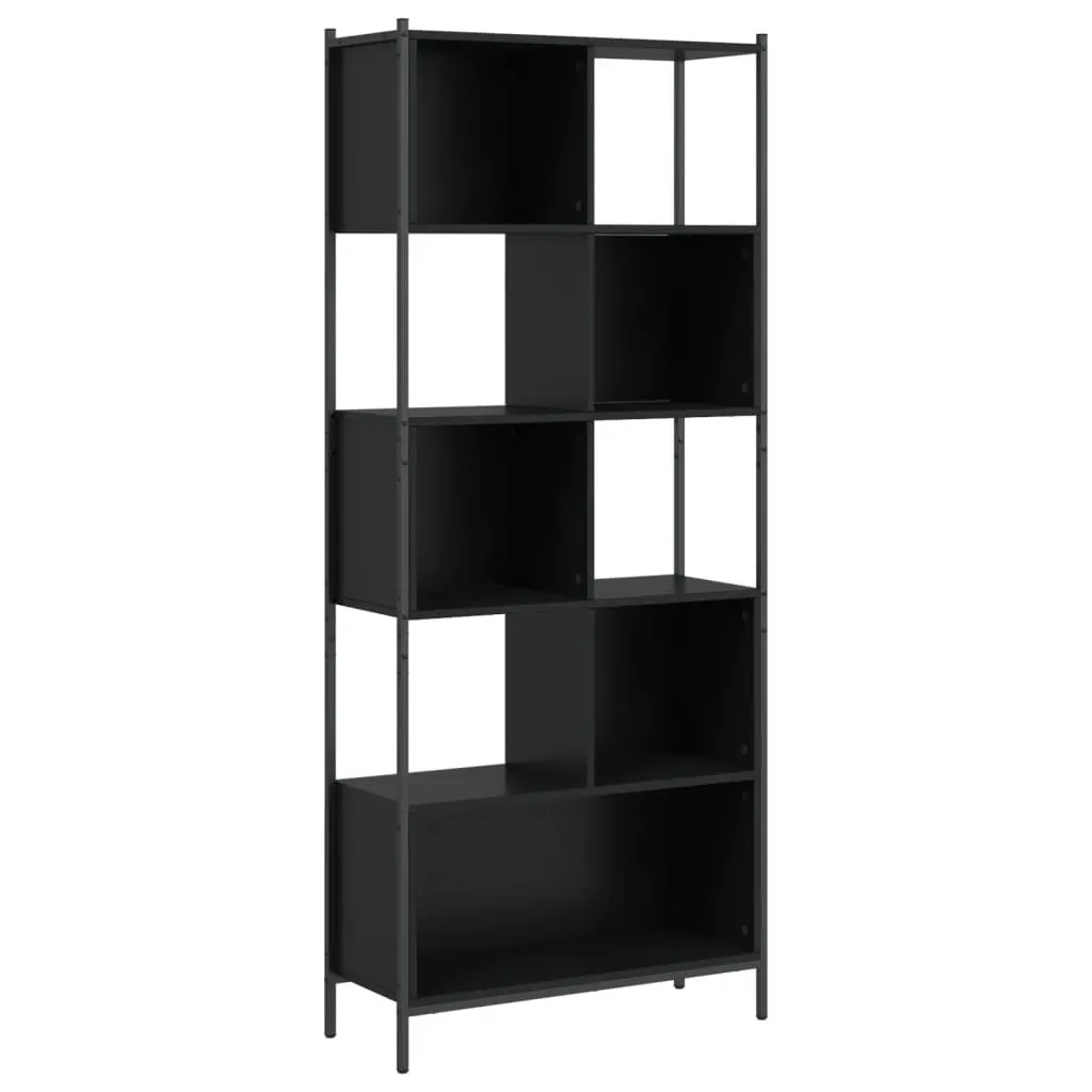 Bookcase Black 72x28x172 cm Engineered Wood Price