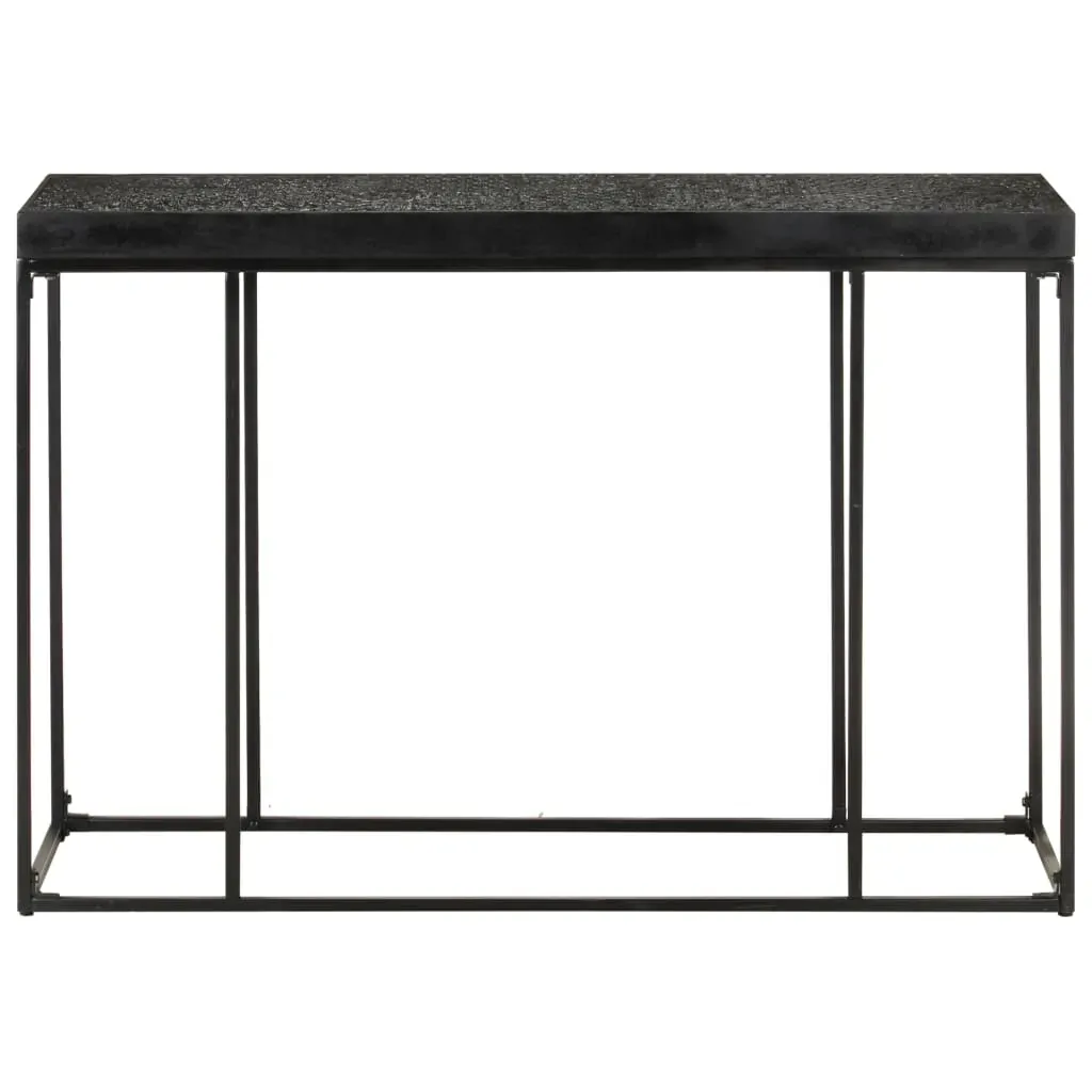 Console Table Black 110x35x76 cm Solid Acacia and Mango Wood Price