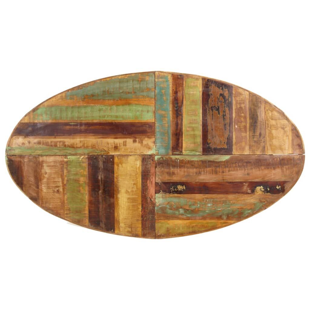 Dining Table 160x90x75 cm Solid Reclaimed Wood Price