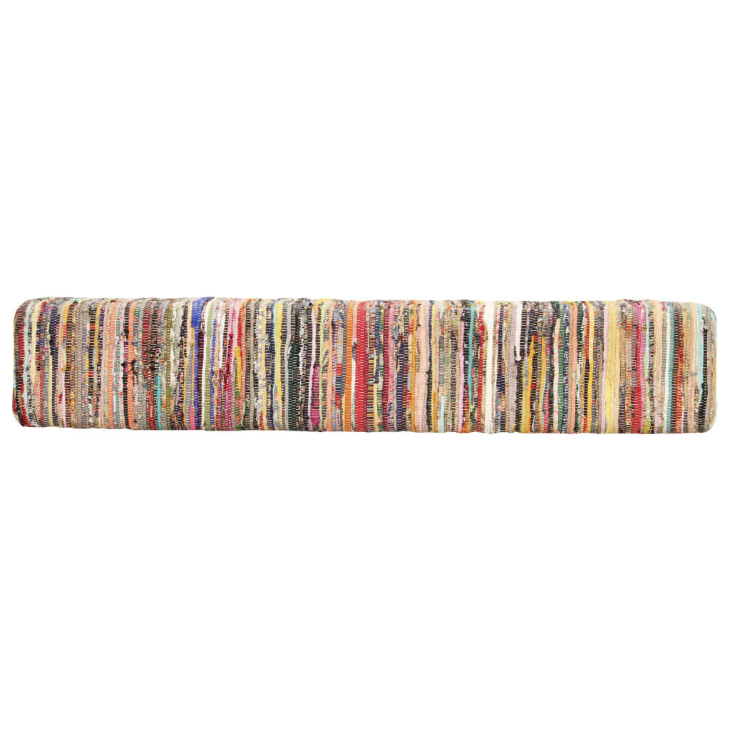 Bench 160 cm Multicolour Chindi Fabric Price
