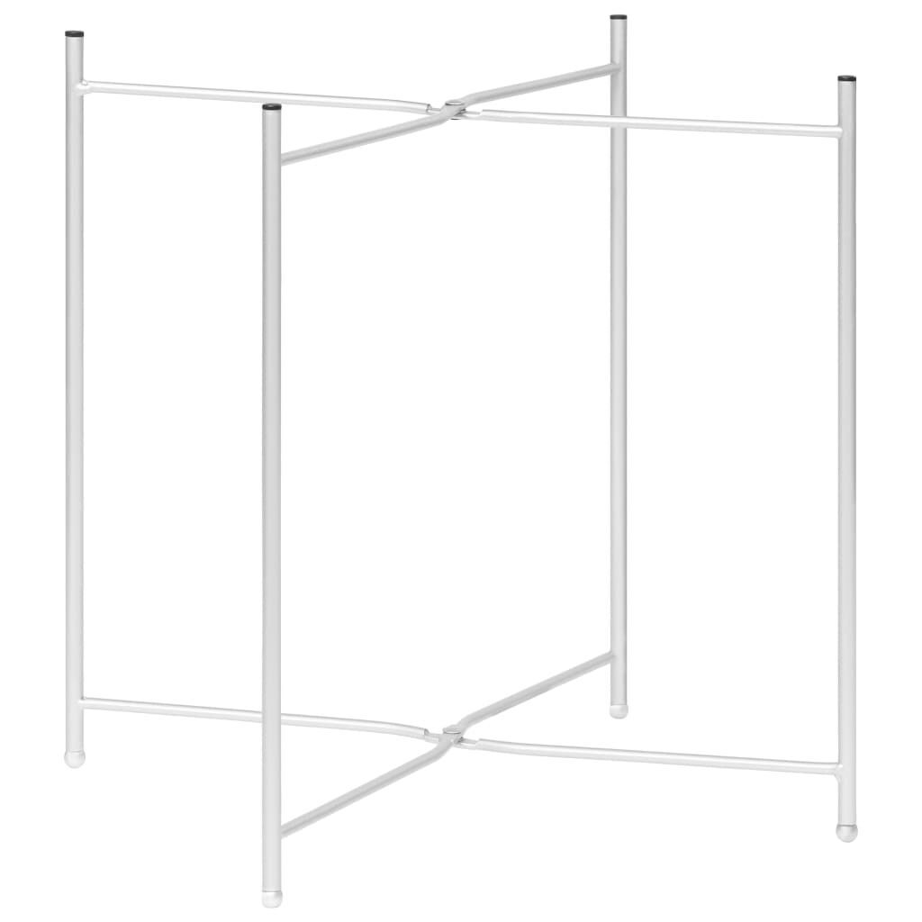 Side Table Silver 40x40x41 cm Glass Price