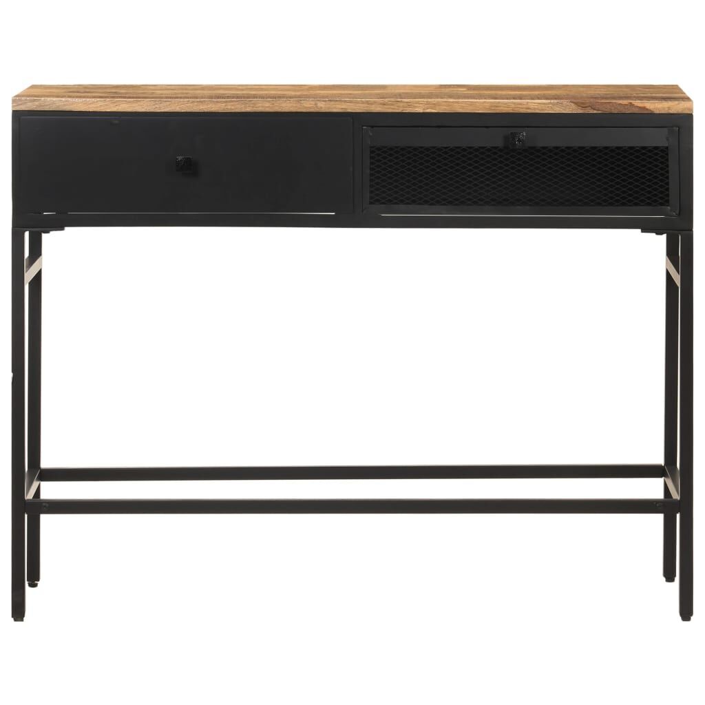 Sideboard 100x35x77 cm Solid Rough Mango Wood Price