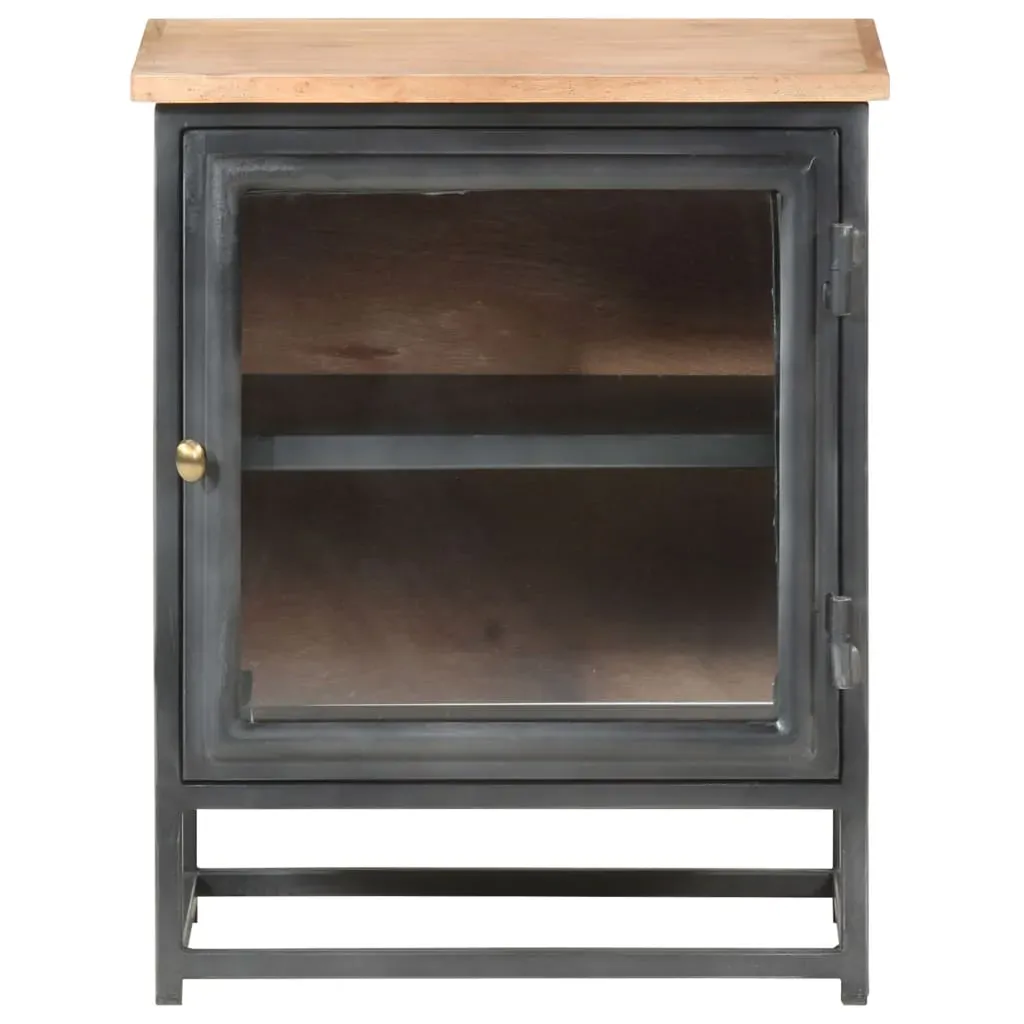 Bedside Cabinet Grey 40x30x50 cm Solid Acacia Wood Price