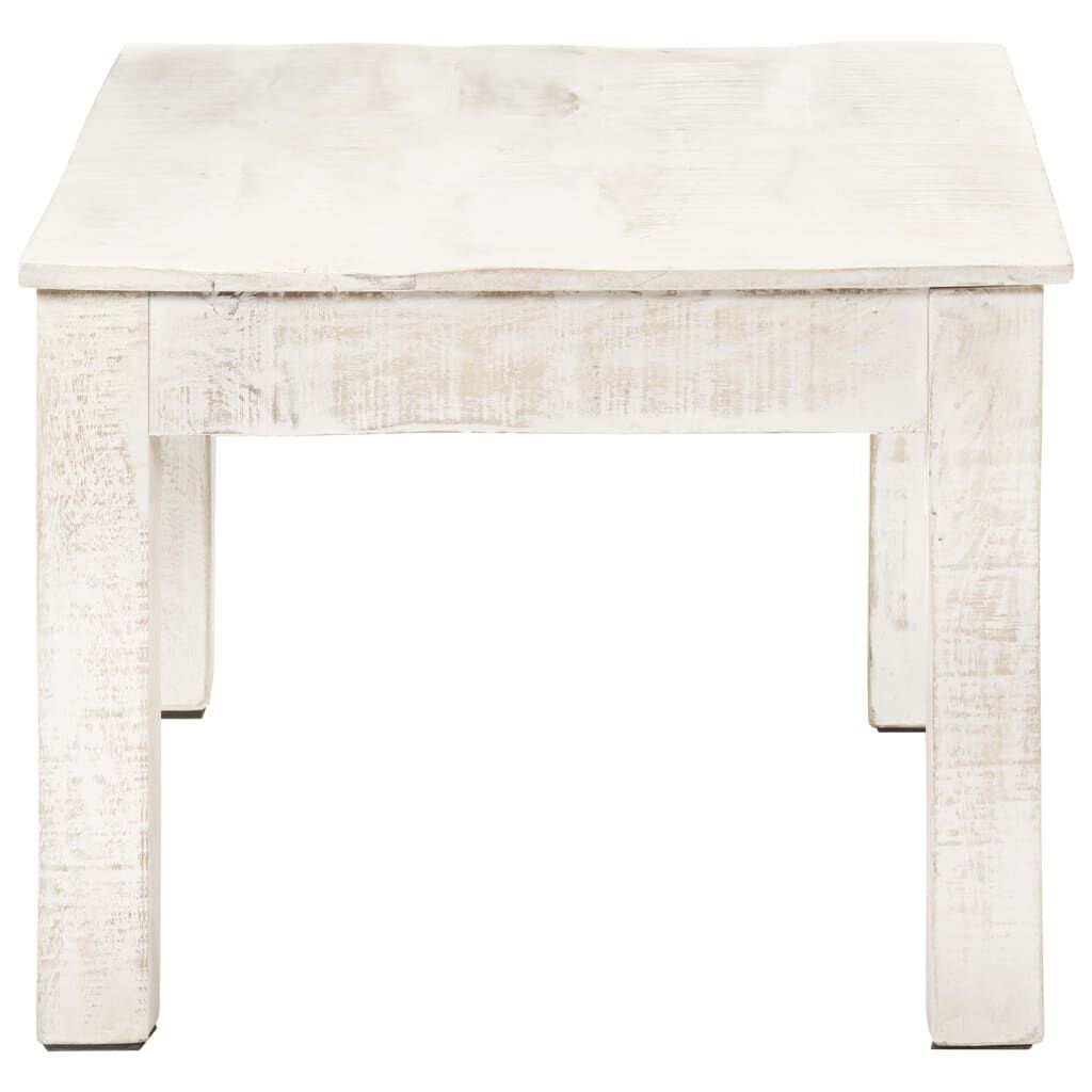 Coffee Table White 110x60x45 cm Solid Mango Wood Price