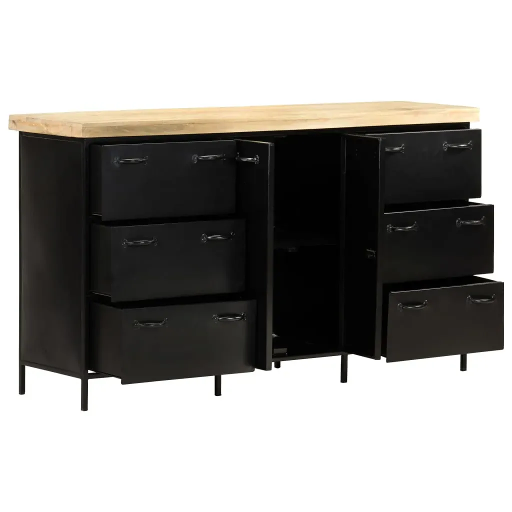 Sideboard 140x38x76 cm Rough Mango Wood Price
