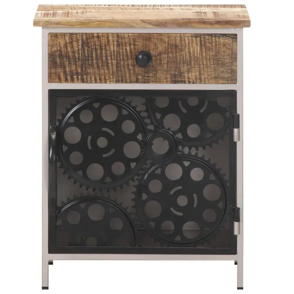 Bedside Cabinet 40x30x50 cm Rough Mango Wood Price