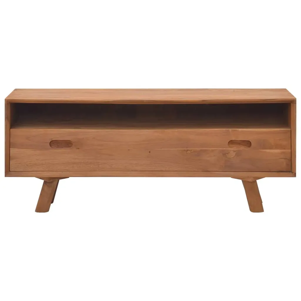 TV Cabinet 110x30x45 cm Solid Teak Wood Price