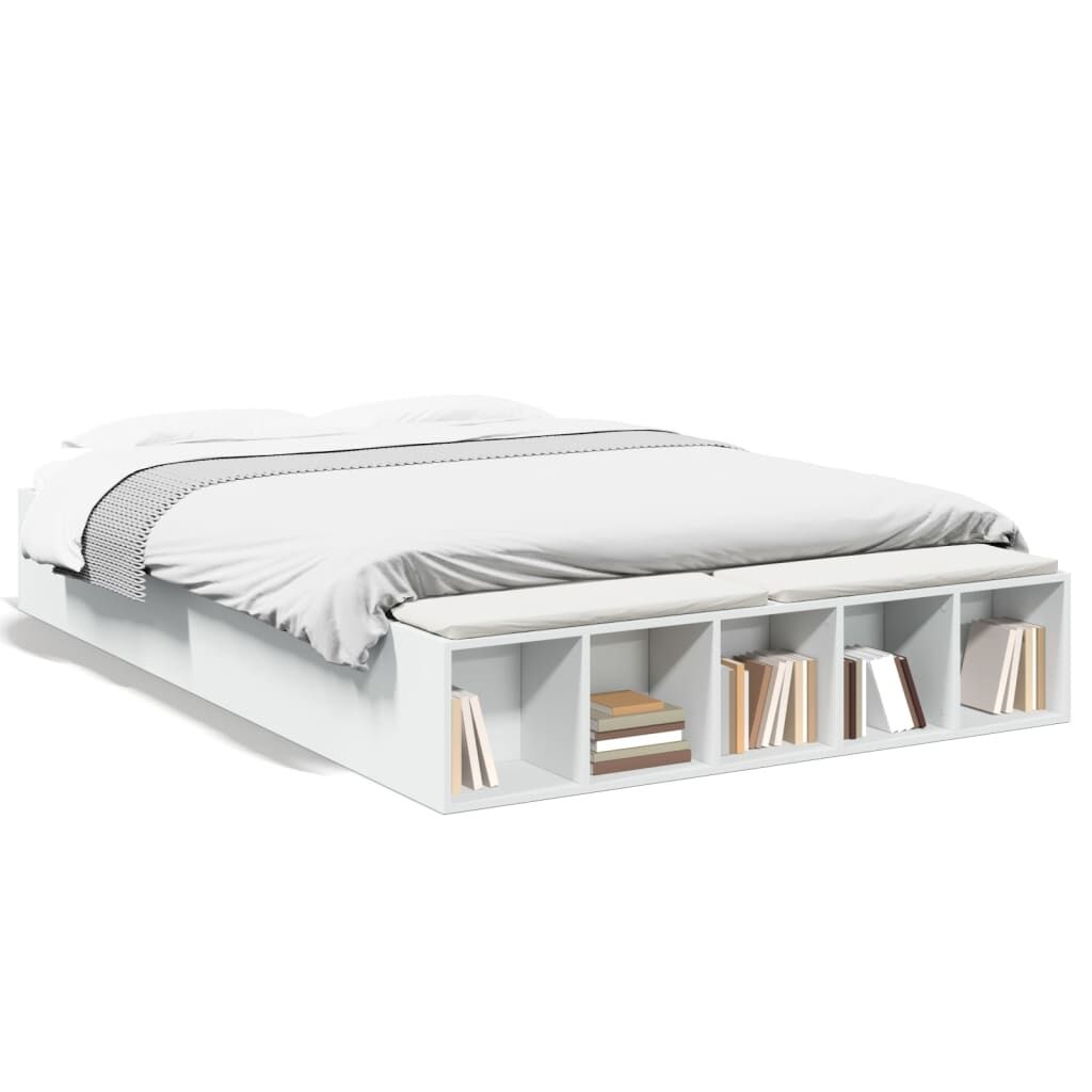 Bed Frame without Mattress White 150x200 cm Price