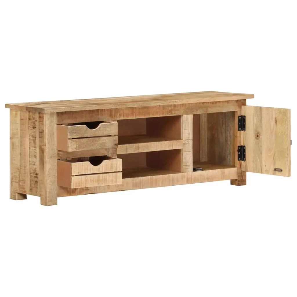 TV Cabinet 110x30x40 cm Rough Mango Wood Price
