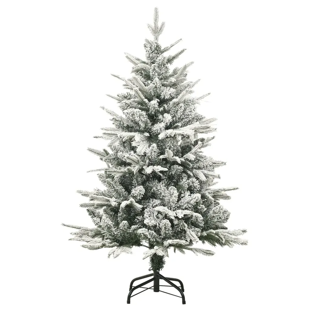 Artificial Christmas Tree with Flocked Snow Green 120 cm PVC&PE Price