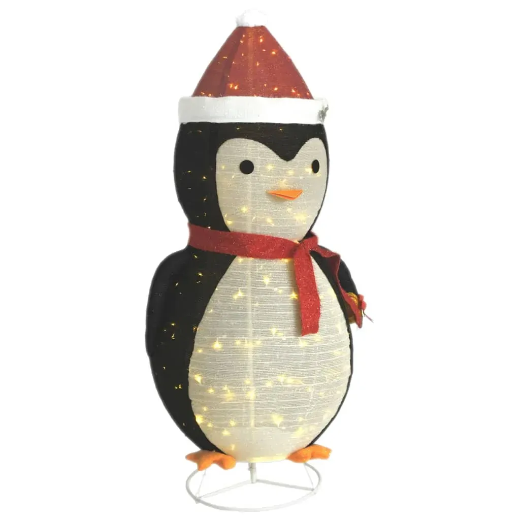 Decorative Christmas Snow Penguin Figure LED Luxury Fabric 180cm Price