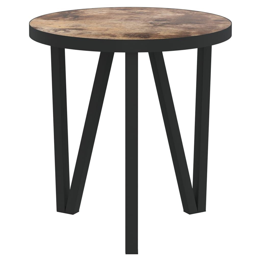 Tea Table Black and Yellow Ø35 cm MDF Price