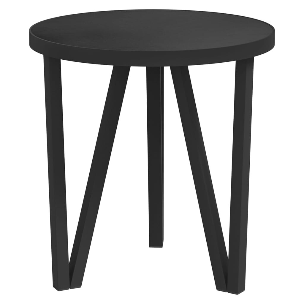 Tea Table Black Ø35 cm MDF Price