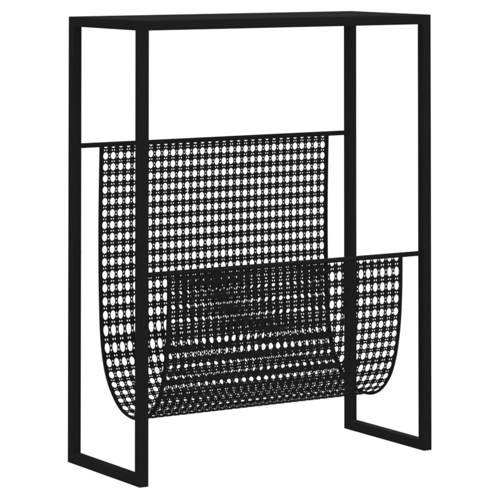 Magazine Rack Black 35x15x45 cm Steel Price