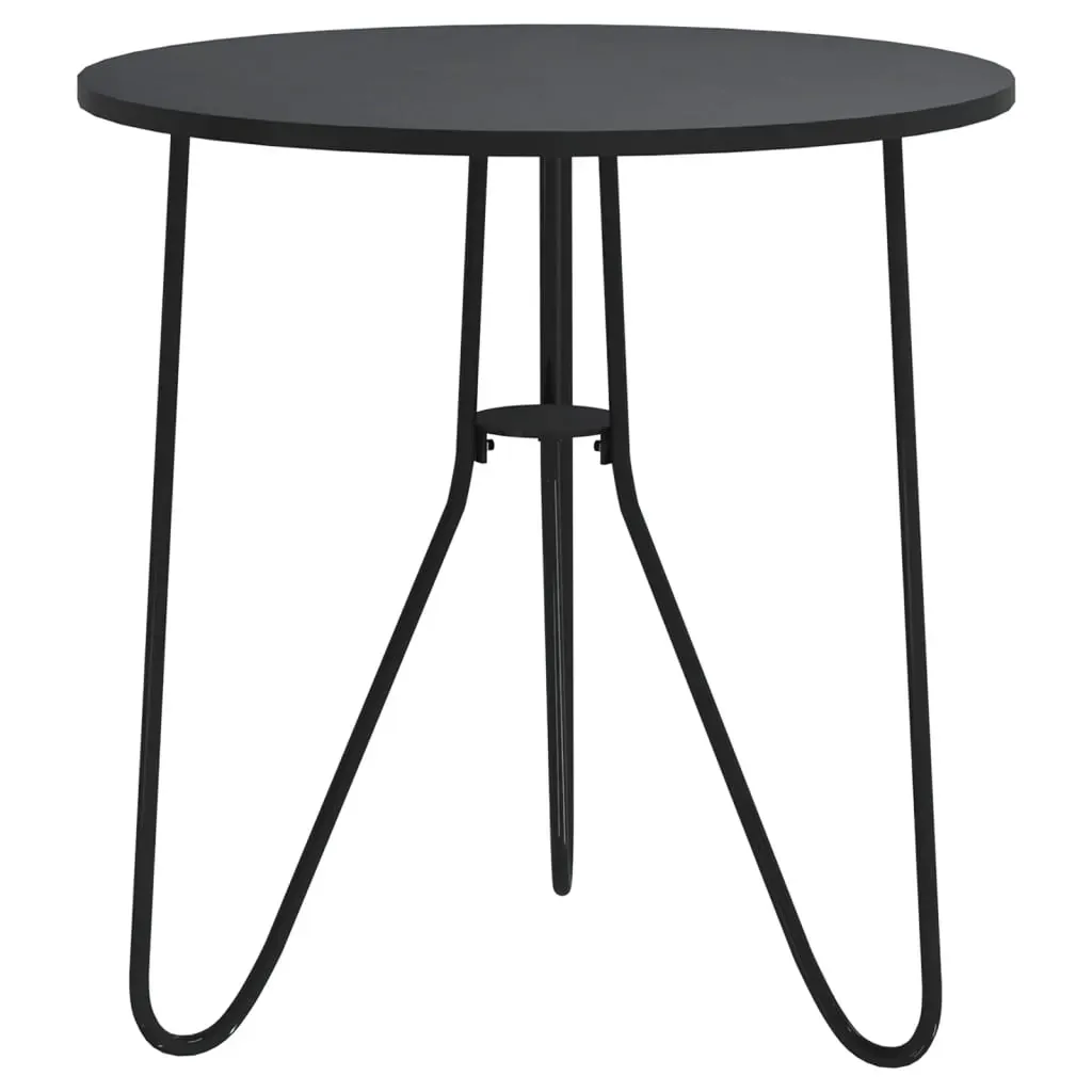 Tea Table Black 48 cm MDF and Iron Price