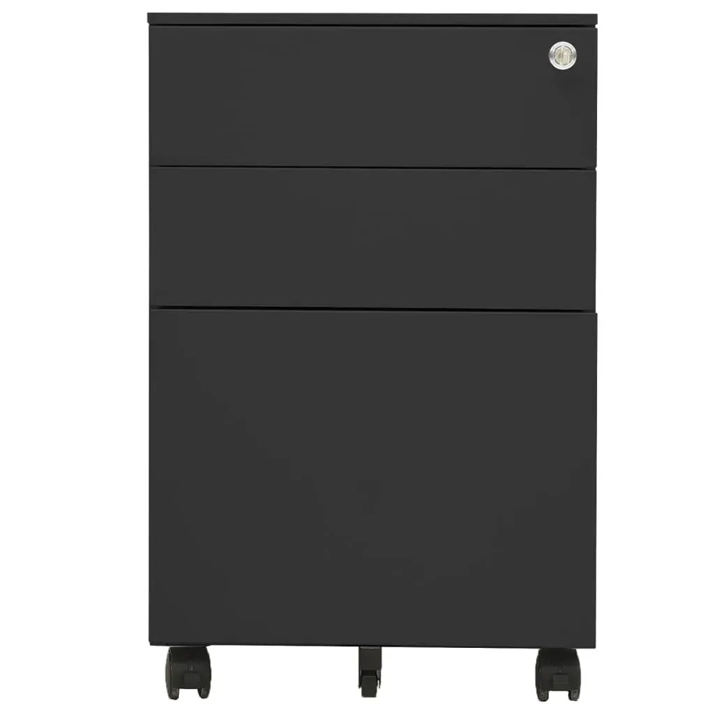 Mobile File Cabinet Anthracite 39x45x60 cm Steel Price
