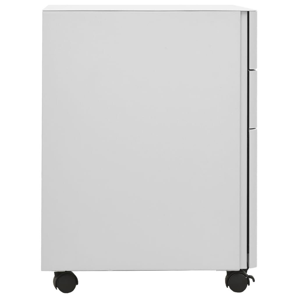 Mobile File Cabinet Light Grey 30x45x59 cm Steel Price