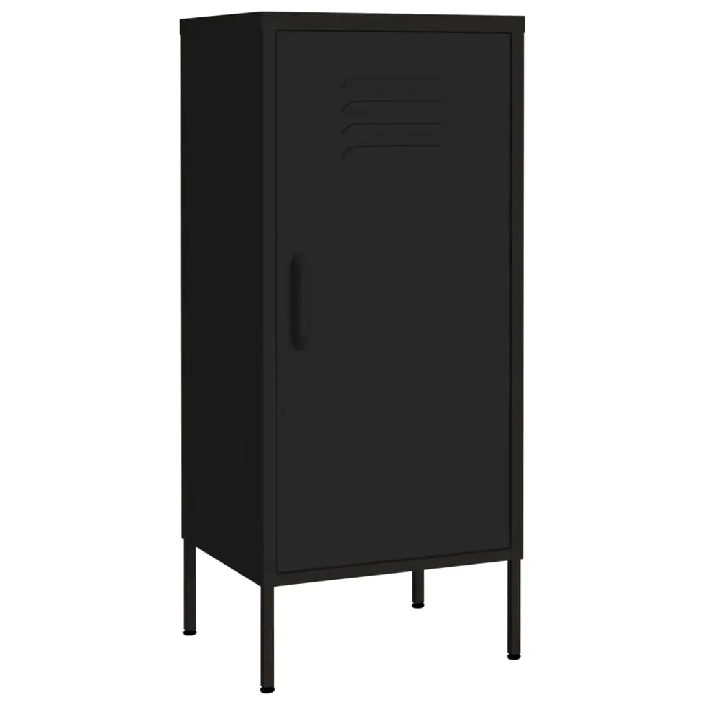 Storage Cabinet Black 42.5x35x101.5 cm Steel Price