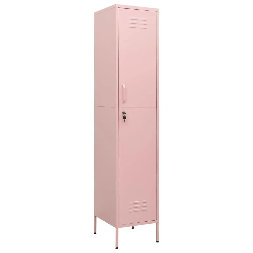 Locker Cabinet Pink 35x46x180 cm Steel Price