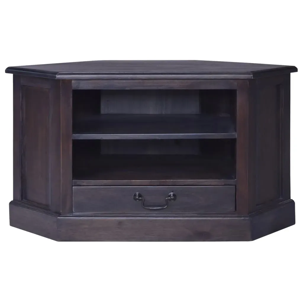 Corner TV Cabinet Light Black 80x40x49 cm Solid Wood Mahogany Price