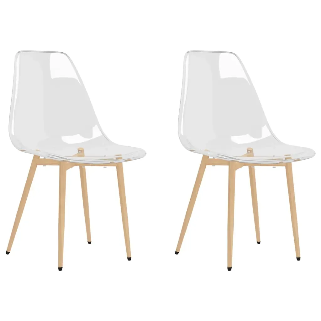 Dining Chairs 2 pcs Transparent PET Price