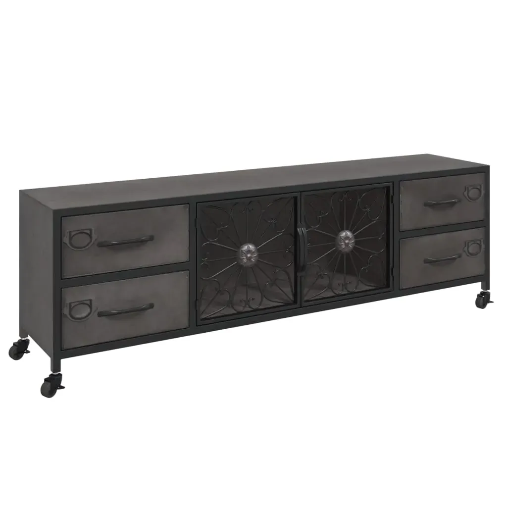 TV Cabinet Silver 110x30x40 cm Iron Price