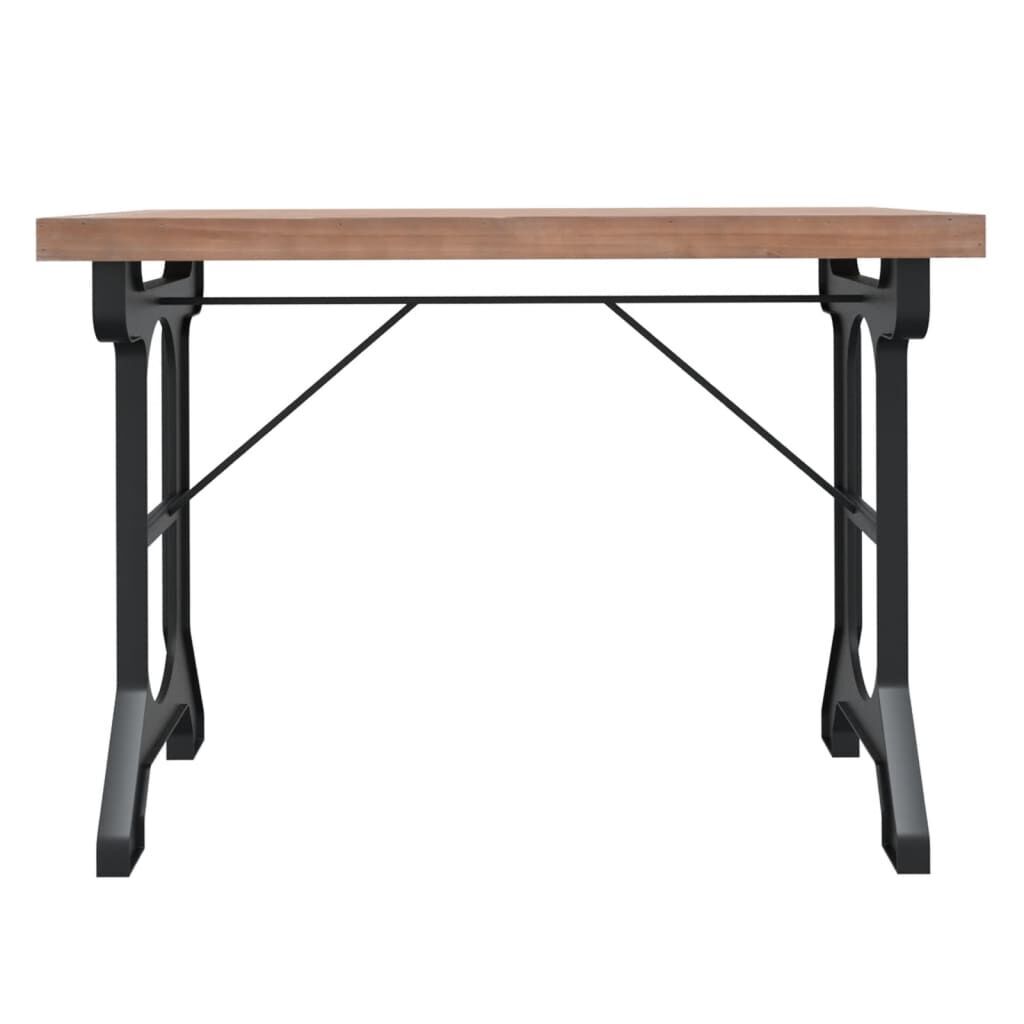 Dining Table 110x65x82 cm Solid Wood Fir and Iron Price