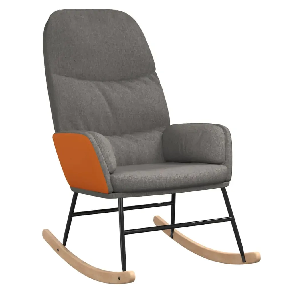 Rocking Chair Light Grey Fabric Price