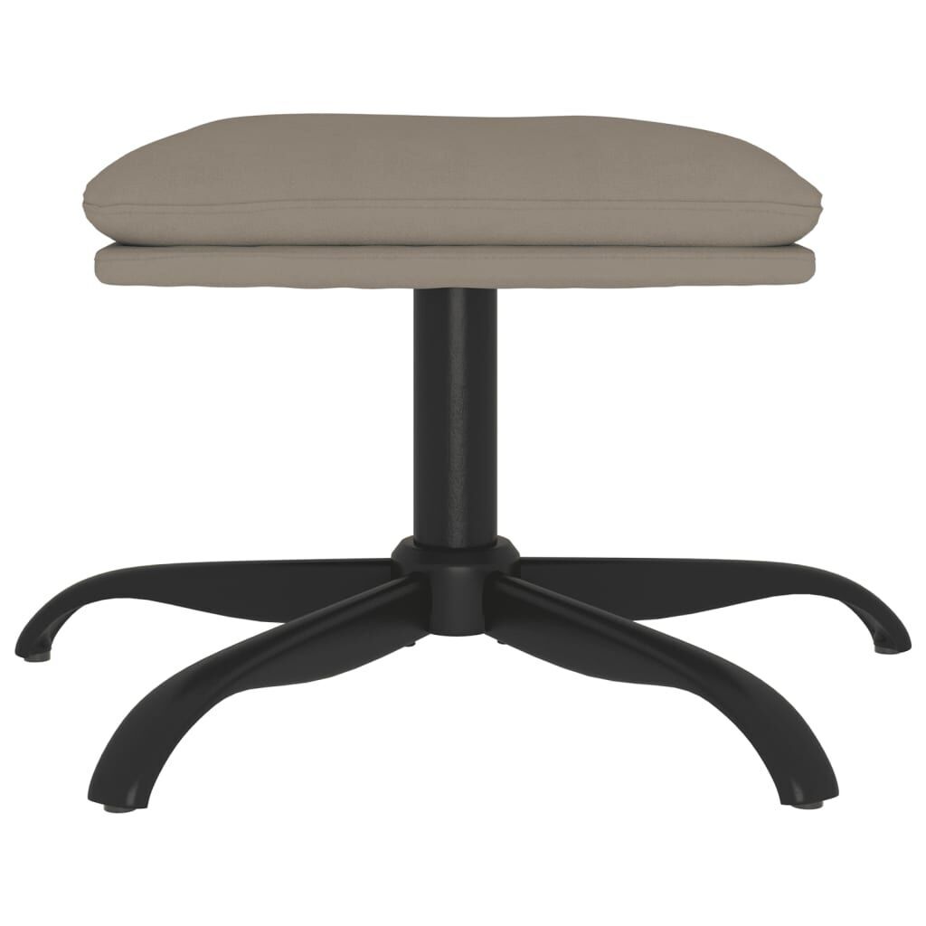 Footstool Light Grey 60x60x36 cm Velvet Price