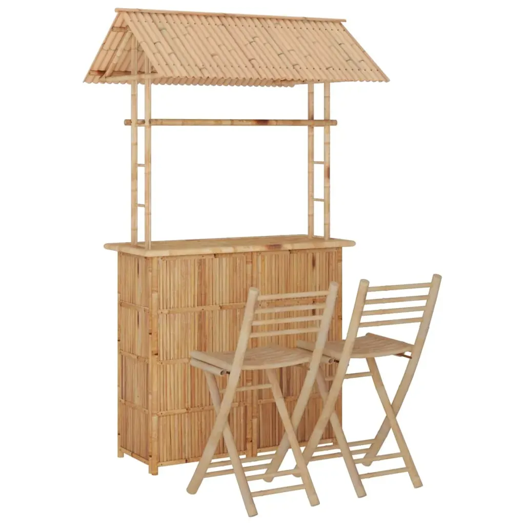 3 Piece Bar Set Bamboo Price