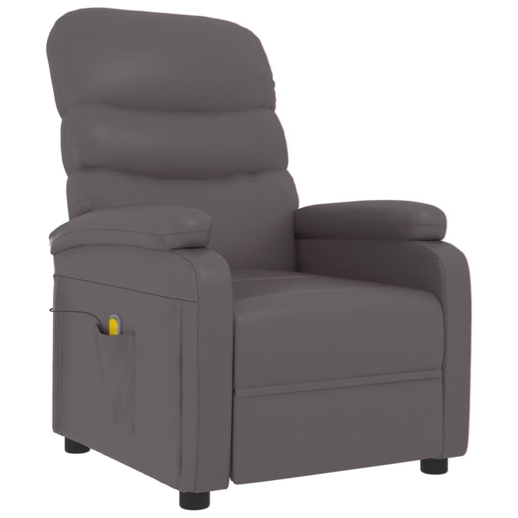 Massage Chair Grey Faux Leather Price