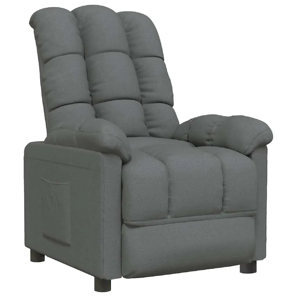 Recliner Chair Dark Grey Fabric Price