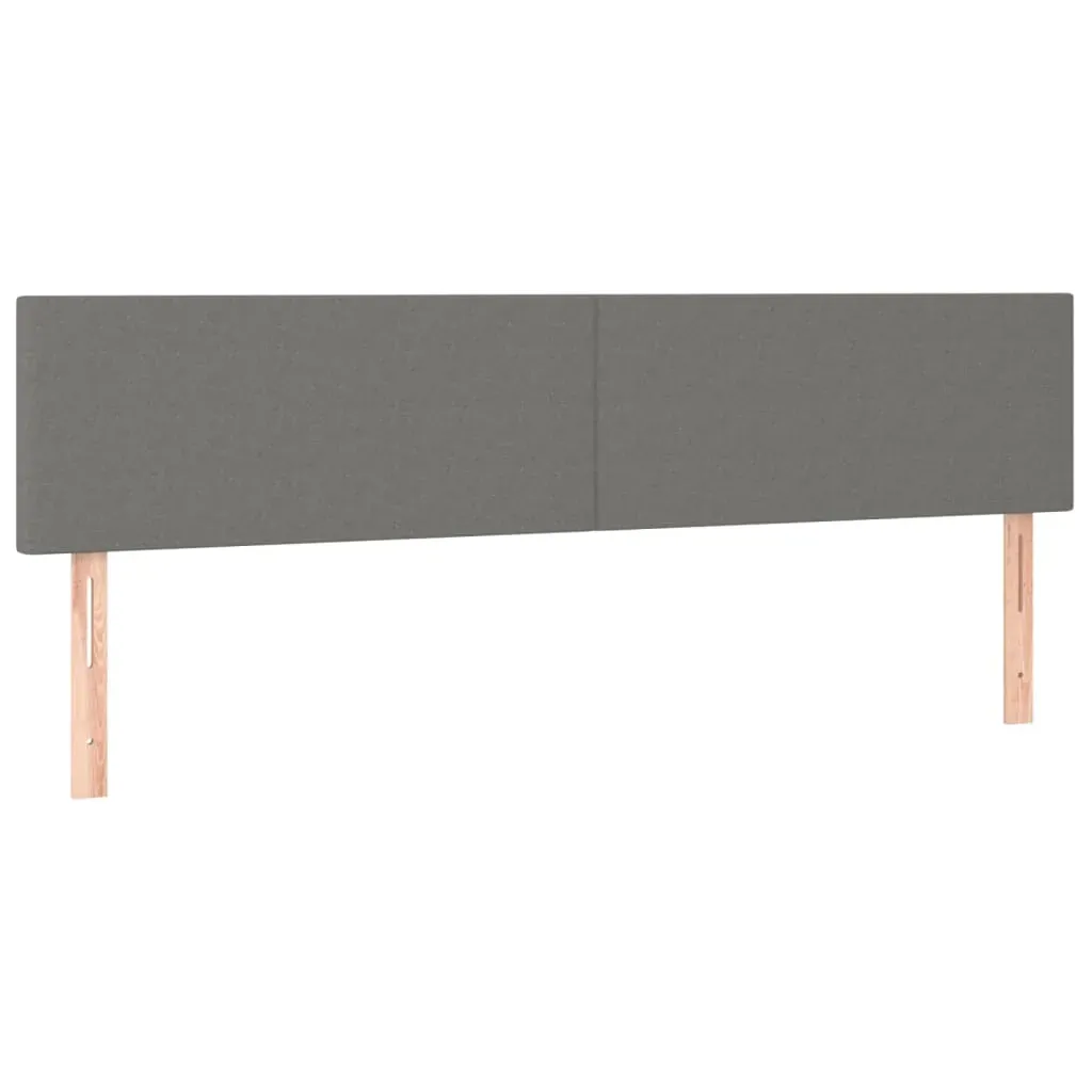 Headboards 2 pcs Dark Grey 100 cm Fabric Price