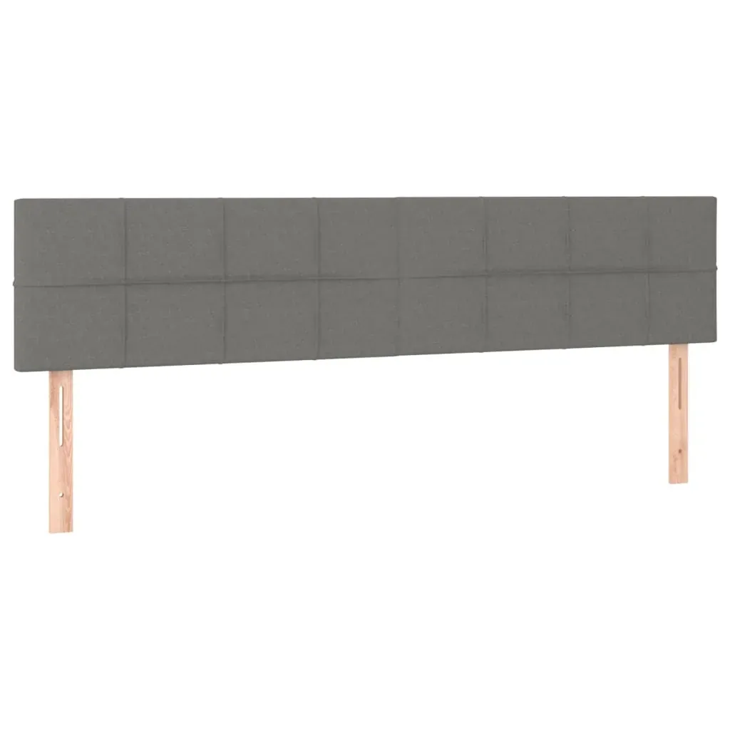 Headboards 2 pcs Dark Grey 100 cm Fabric Price