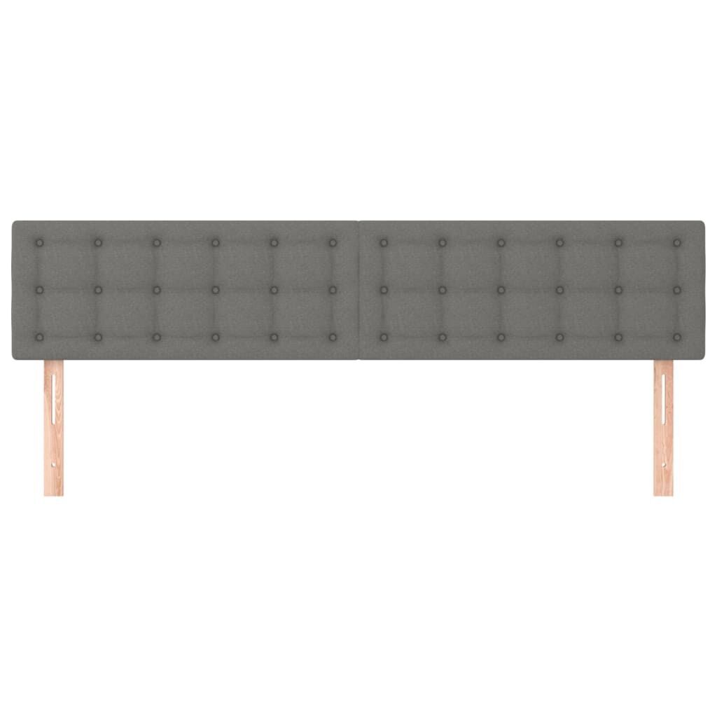 Headboards 2 pcs Dark Grey 100 cm Fabric Price