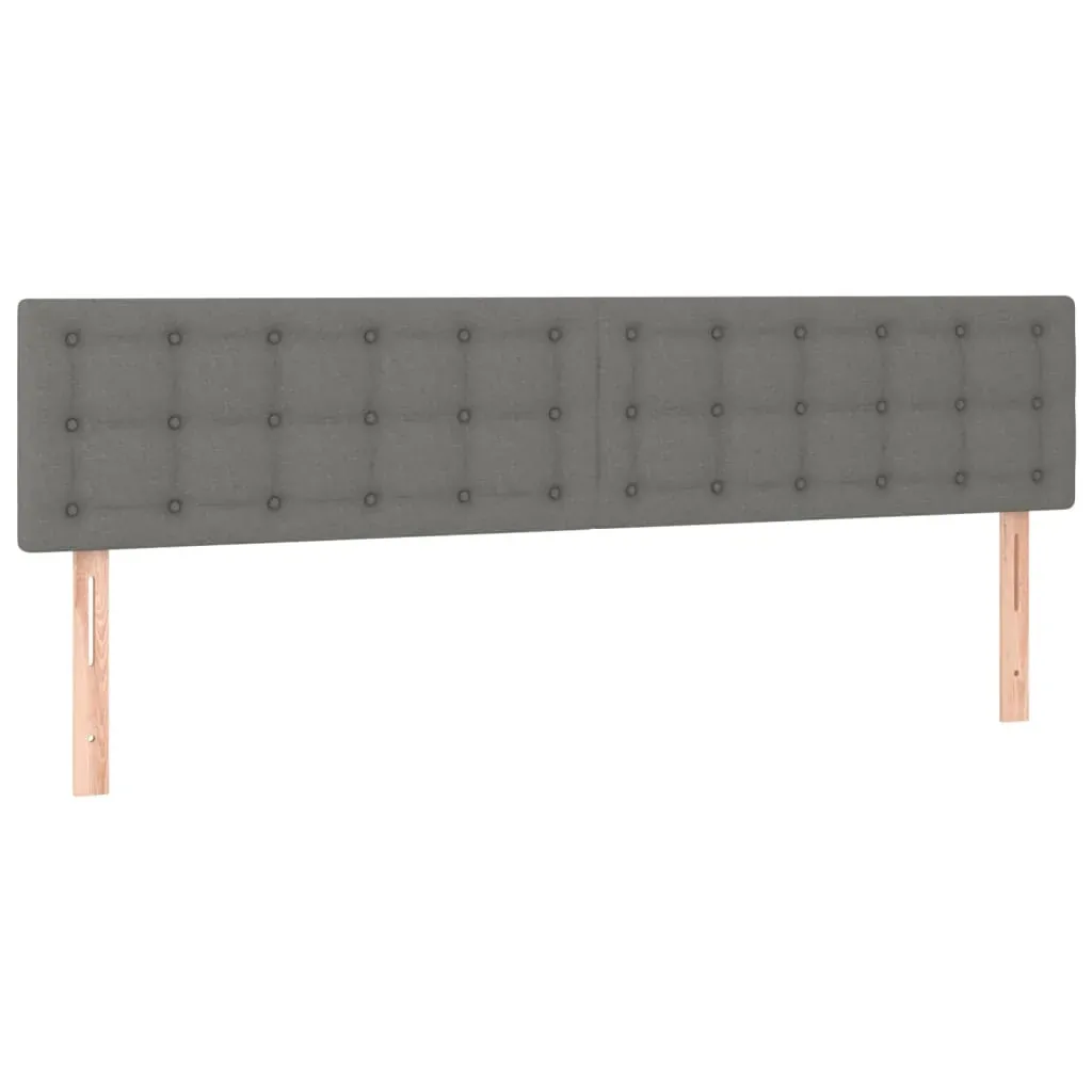 Headboards 2 pcs Dark Grey 100 cm Fabric Price