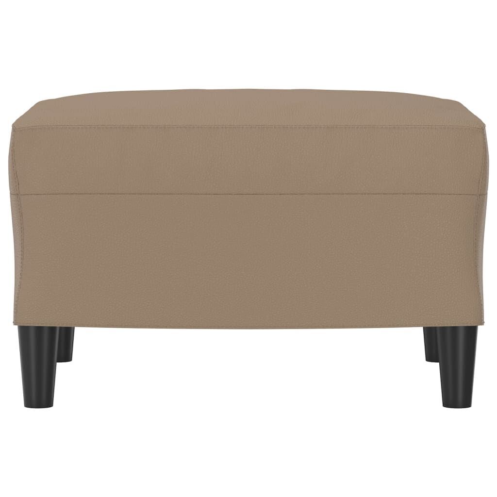 Footstool Cappuccino 60x50x41 cm Faux Leather Price