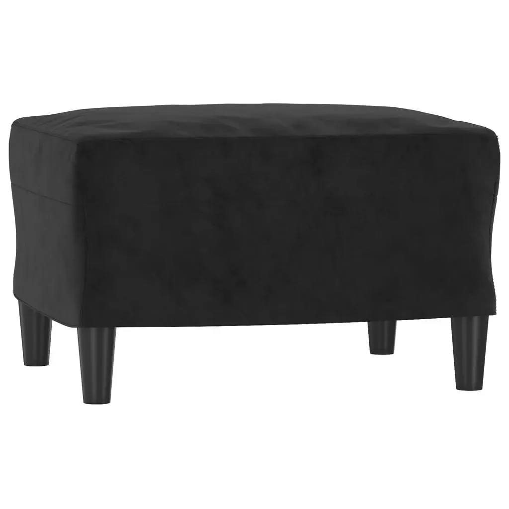 Footstool Black 60x50x41 cm Velvet Price