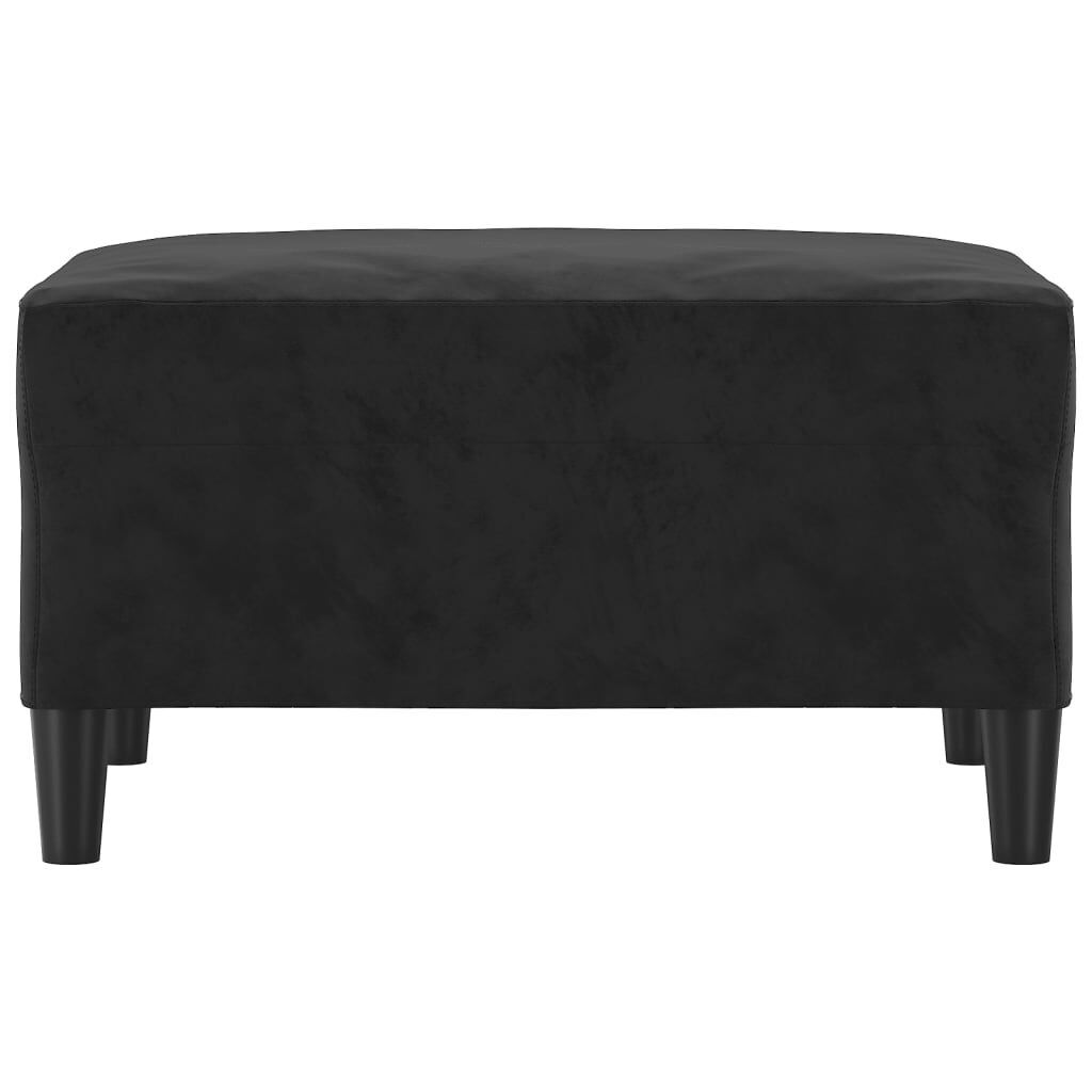 Footstool Black 70x55x41 cm Velvet Price
