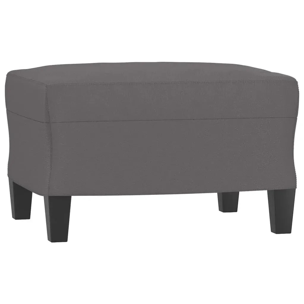 Footstool Grey 60x50x41 cm Faux Leather Price